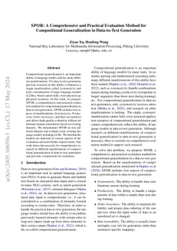 SPOR: A Comprehensive and Practical Evaluation Method for Compositional
  Generalization in Data-to-Text Generation