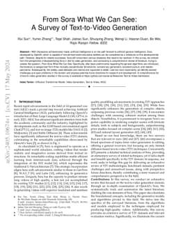 From Sora What We Can See: A Survey of Text-to-Video Generation