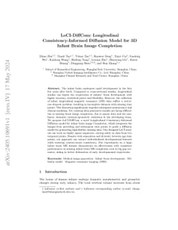 LoCI-DiffCom: Longitudinal Consistency-Informed Diffusion Model for 3D
  Infant Brain Image Completion
