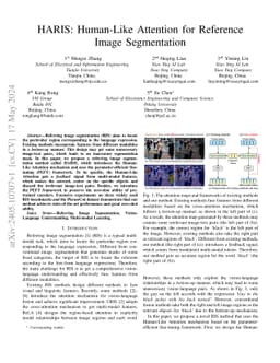 HARIS: Human-Like Attention for Reference Image Segmentation