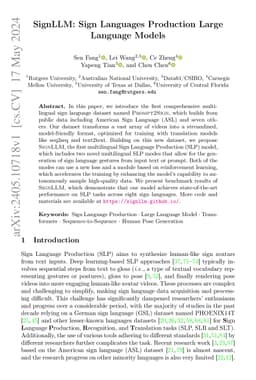 SignLLM: Sign Language Production Large Language Models