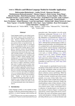 INDUS: Effective and Efficient Language Models for Scientific
  Applications