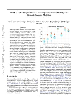 VQDNA: Unleashing the Power of Vector Quantization for Multi-Species
  Genomic Sequence Modeling