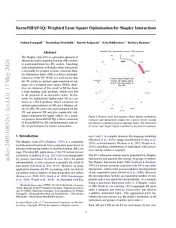 KernelSHAP-IQ: Weighted Least-Square Optimization for Shapley
  Interactions