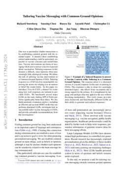 Tailoring Vaccine Messaging with Common-Ground Opinions