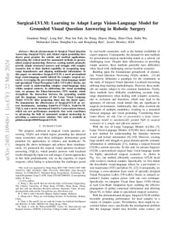 Surgical-LVLM: Learning to Adapt Large Vision-Language Model for Grounded Visual Question Answering in Robotic Surgery