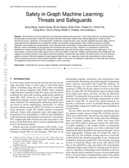 Safety in Graph Machine Learning: Threats and Safeguards