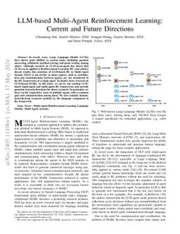LLM-based Multi-Agent Reinforcement Learning: Current and Future
  Directions