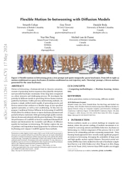 Flexible Motion In-betweening with Diffusion Models