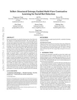 SeBot: Structural Entropy Guided Multi-View Contrastive Learning for
  Social Bot Detection