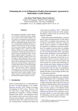 Estimating the Level of Dialectness Predicts Interannotator Agreement in
  Multi-dialect Arabic Datasets