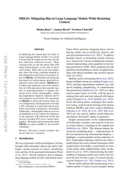 MBIAS: Mitigating Bias in Large Language Models While Retaining Context