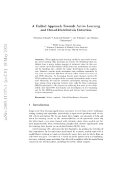 A Unified Approach Towards Active Learning and Out-of-Distribution
  Detection