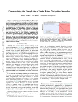 Characterizing the Complexity of Social Robot Navigation Scenarios