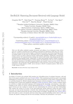 DocReLM: Mastering Document Retrieval with Language Model