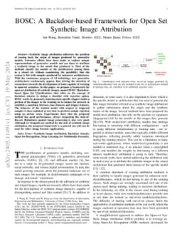 BOSC: A Backdoor-based Framework for Open Set Synthetic Image
  Attribution