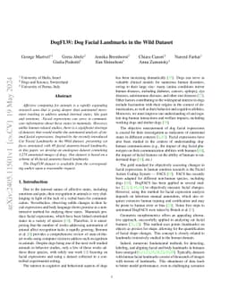 DogFLW: Dog Facial Landmarks in the Wild Dataset