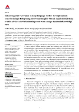 Enhancing user experience in large language models through
  human-centered design: Integrating theoretical insights with an experimental
  study to meet diverse software learning needs with a single document
  knowledge base