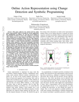 Online Action Representation using Change Detection and Symbolic
  Programming