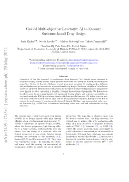 Guided Multi-objective Generative AI to Enhance Structure-based Drug Design