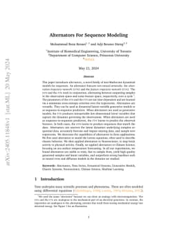 Alternators For Sequence Modeling