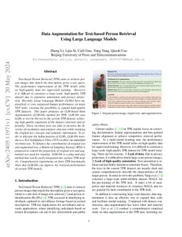 Data Augmentation for Text-based Person Retrieval Using Large Language
  Models