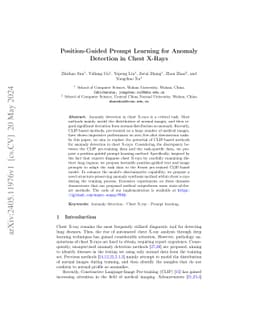 Position-Guided Prompt Learning for Anomaly Detection in Chest X-Rays