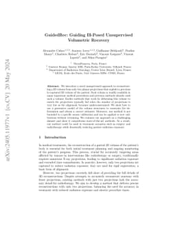 GuidedRec: Guiding Ill-Posed Unsupervised Volumetric Recovery