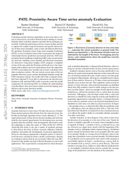 PATE: Proximity-Aware Time series anomaly Evaluation