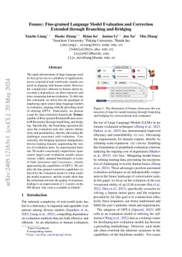 Fennec: Fine-grained Language Model Evaluation and Correction Extended
  through Branching and Bridging