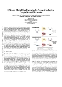 Efficient Model-Stealing Attacks Against Inductive Graph Neural Networks