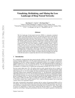 Visualizing, Rethinking, and Mining the Loss Landscape of Deep Neural
  Networks