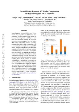 PyramidInfer: Pyramid KV Cache Compression for High-throughput LLM
  Inference