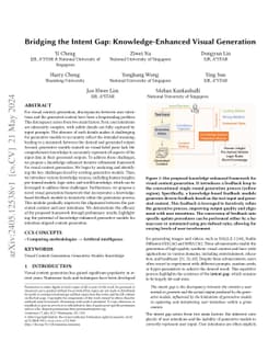 Bridging the Intent Gap: Knowledge-Enhanced Visual Generation