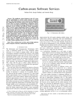 Carbon-aware Software Services
