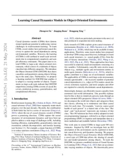 Learning Causal Dynamics Models in Object-Oriented Environments
