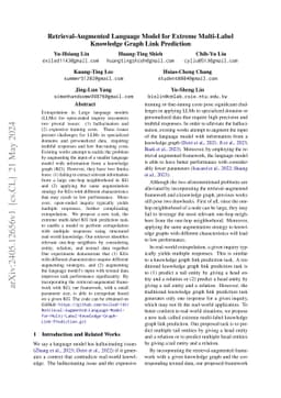 Retrieval-Augmented Language Model for Extreme Multi-Label Knowledge
  Graph Link Prediction