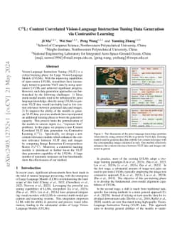 C3L: Content Correlated Vision-Language Instruction Tuning Data
  Generation via Contrastive Learning