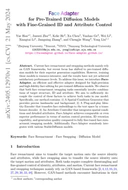 Face Adapter for Pre-Trained Diffusion Models with Fine-Grained ID and
  Attribute Control