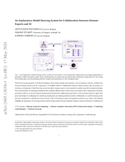 An Explanatory Model Steering System for Collaboration between Domain
  Experts and AI
