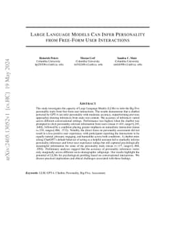 Large Language Models Can Infer Personality from Free-Form User
  Interactions