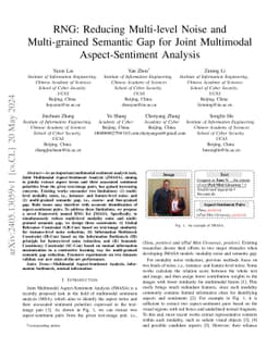 RNG: Reducing Multi-level Noise and Multi-grained Semantic Gap for Joint
  Multimodal Aspect-Sentiment Analysis