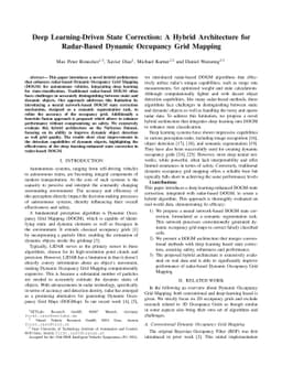Deep Learning-Driven State Correction: A Hybrid Architecture for
  Radar-Based Dynamic Occupancy Grid Mapping