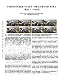 Enhanced Creativity and Ideation through Stable Video Synthesis