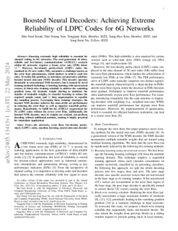 Boosted Neural Decoders: Achieving Extreme Reliability of LDPC Codes for
  6G Networks