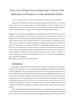 A New Era in Human Factors Engineering: A Survey of the Applications and
  Prospects of Large Multimodal Models