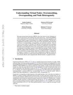 Understanding Virtual Nodes: Oversquashing and Node Heterogeneity