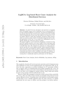 LogRCA: Log-based Root Cause Analysis for Distributed Services