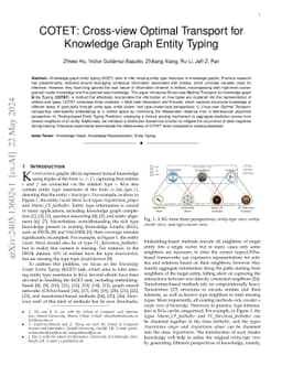 COTET: Cross-view Optimal Transport for Knowledge Graph Entity Typing