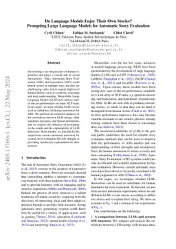 Do Language Models Enjoy Their Own Stories? Prompting Large Language
  Models for Automatic Story Evaluation